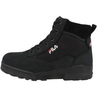 Image of Fila Grunge II MID Unisex Hightop trainers, Men&#039;s, Size: 8, Black Leather and textile