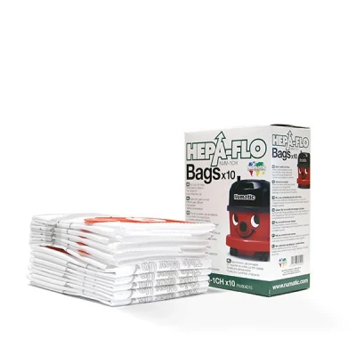 Image of Numatic 604015 vacuum cleaner bag nvm 1CH 3 layer hepaflo filter bags (pack 10) henry