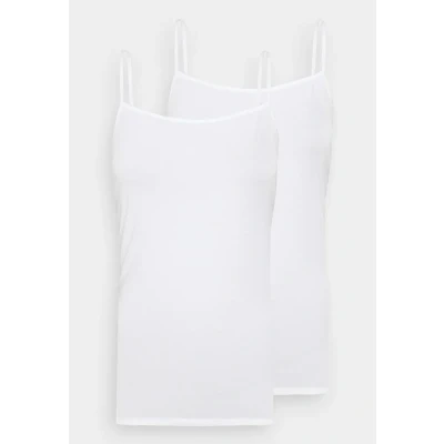 Image of Schiesser 2PACK Spaghetti Undershirt, Women&#039;s, Size: 12, Weiss