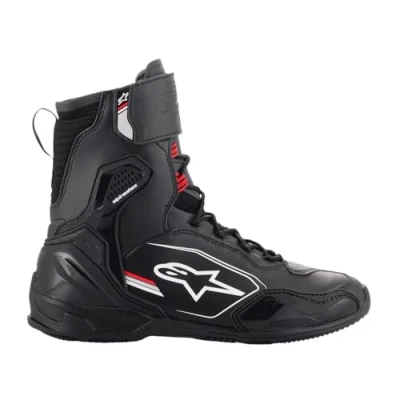 Image of Alpinestars Superfaster Motorcycle Shoes black / gray bright red 45