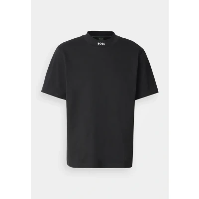 Image of BOSS TEE Collar ZONE Basic Tshirt, Men&#039;s, Size: XS, Black