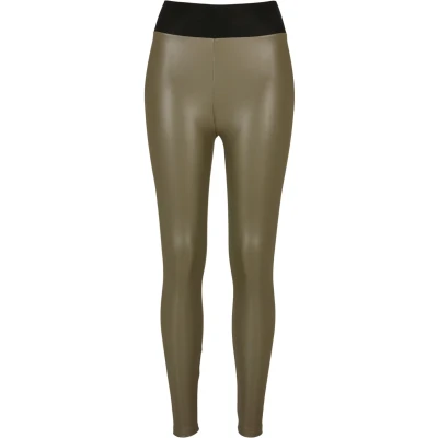 Image of Urban Classics Leggings Trousers, Women&#039;s, Size: XS, Olive