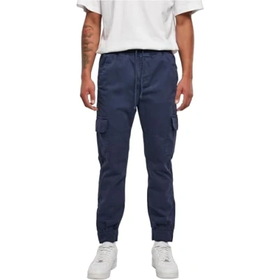 Image of Urban Classics MÄNNER Military Cargo trousers, Men&#039;s, Size: Small, Spaceblue