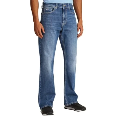 Image of Tommy Jeans Men’s Ryan Bootcut Leg Jeans, Denim (Denim Medium), 34W / 30L