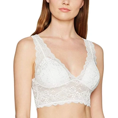 Image of ONLY Women&#039;s Onlchloe Lace Bra Noos Acc Bustier, White (Cloud Dancer), S