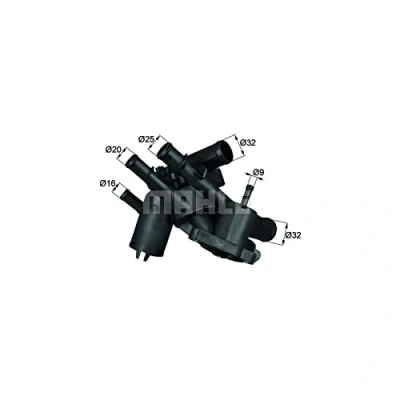 Image of Thermostat, coolant MAHLE ORIGINAL TM 4 109