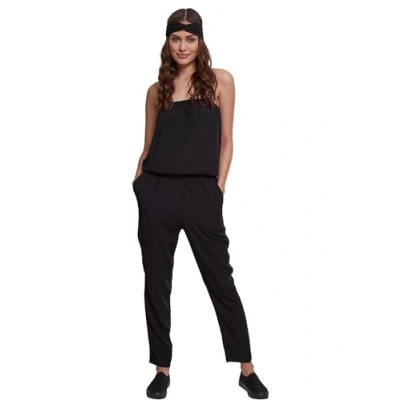 Image of Urban Classics Bandeau Jumpsuit, Women&#039;s, Size: XS, Black