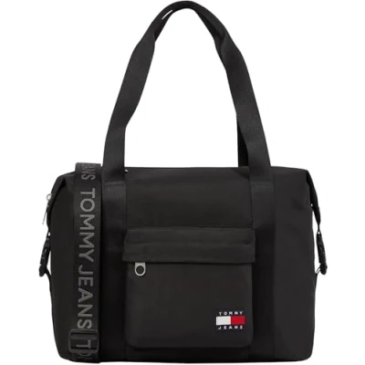 Image of Tommy Jeans ESS Daily Duffle Unisex Weekend bag, Size: One Size, Black