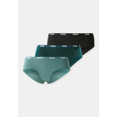 Image of PUMA Women&#039;s Hipster Panties (Pack of 3), Green Combo, S