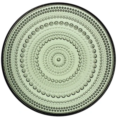 Image of Iittala Pastry Plate Kastehelmi Pine Green ø 17 cm