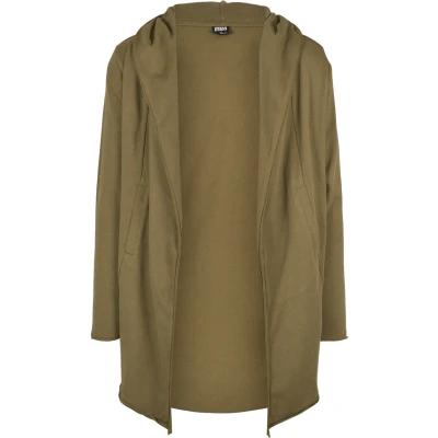 Image of Urban Classics LONG Hooded OPEN EDGE Cardigan Cardigan, Men&#039;s, Size: Medium, Tiniolive