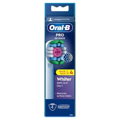 Image of oral b Replacement brush heads 3d white refill xf 4ct 8006540894750