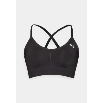 Image of Puma MOVE Shapeluxe Seamless Light support sports bra, Women&#039;s, Size: Large, Black