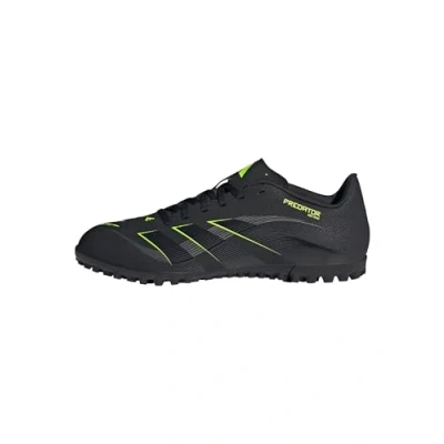 Image of adidas Performance Predator CLUB TF Astro turf trainers, Men&#039;s, Size: 6.5, Core black/carbon/lucid lemon shoes