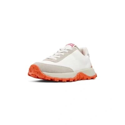 Image of Camper Drift Trail KIDS Unisex Trainers for kids, Size: 10K, White/natural Leather and textile