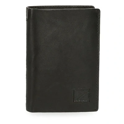 Image of Pepe Jeans Marshal Vertical Wallet with Coin Purse, One Size, Black/White, Purse