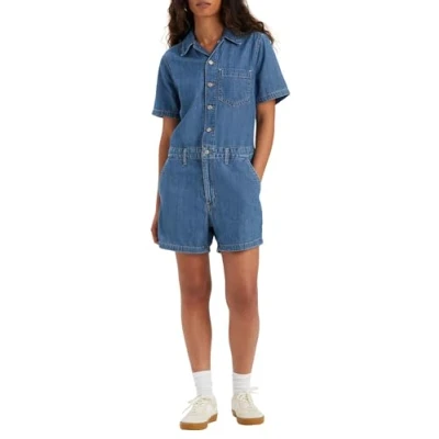 Image of Levi&#039;s Heritage Romper Jumpsuit, Women&#039;s, Size: XS, Playday jumpsuit