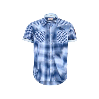 Image of Lonsdale Men&#039;s Berny Slim fit Shirt, Short Sleeve