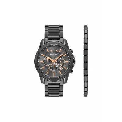 Image of Armani Exchange Grey Men&#039;s Watch AX7170SET
