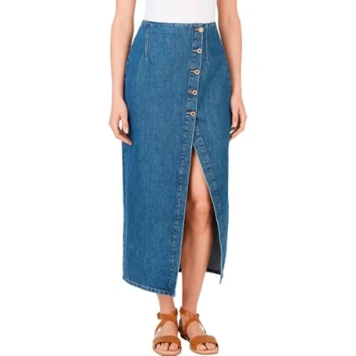 Image of Pepe Jeans MIDI Skirt SLIT denim skirt, Women&#039;s, Size: Medium, Blue