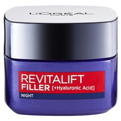 Image of L&#039;Oréal Paris Revitalift Filler and Hyaluronic Acid Anti Ageing Night Cream 50ml
