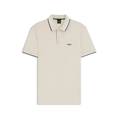 Image of BOSS Paddy Polo shirt, Men&#039;s, Size: XL, Open white thirteen
