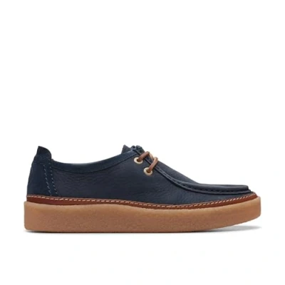 Image of Clarks Clarkwood Casual laceups, Men&#039;s, Size: 6, Navy Nubuck