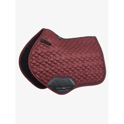 Image of LeMieux Saddlepad Crystal Suede Burgundy