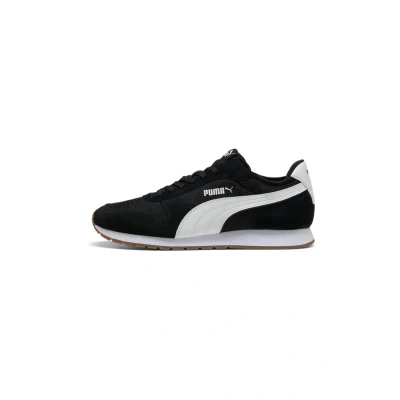 Image of Puma Unisex&#039;s St Miler Sneaker, Black White Gum, 5.5 UK