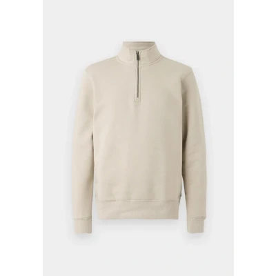 Image of Only &amp; Sons Onsceres LIFE HALF ZIP Sweatshirt, Men&#039;s, Size: Large, Silver lining