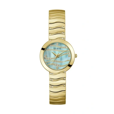 Image of Guess Laguna Watch, Women&#039;s, Size: One Size, Gold tone