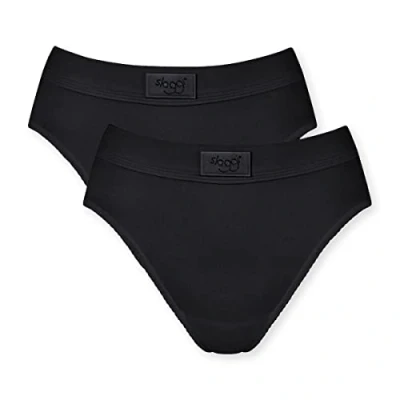 Image of Sloggi Double Comfort TAI Briefs, Women&#039;s, Size: 10, Black