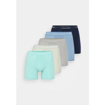 Image of Calvin Klein Underwear Brief 5 PACK Pants, Men&#039;s, Size: Medium, Mint/light blue/grey