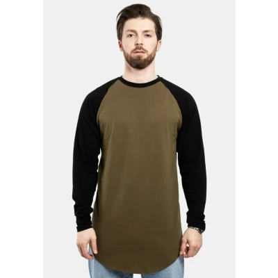 Image of Blackskies Baseball Long sleeved top oliveblack, Men&#039;s, Size: Medium, Olive black