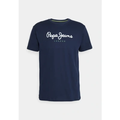 Image of Pepe Jeans EGGO Print Tshirt, Men&#039;s, Size: Small, Dulwich blue