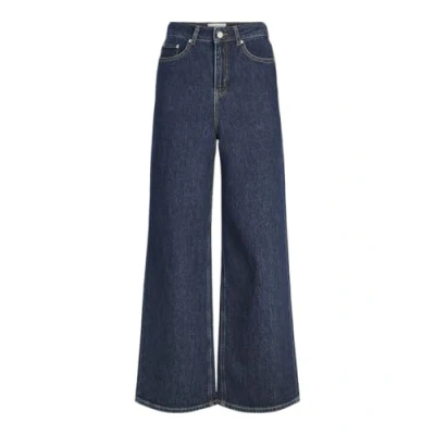 Image of Jack &amp; Jones Female Wide Fit Jeans Jxtokyo ELI HW DNM, Dark denim blue, 30W / 32L