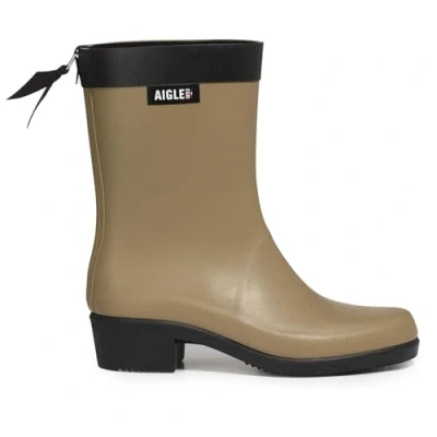 Image of Aigle Women&#039;s Myrica Mid Rain Boot, Mouse, 4 UK, UK