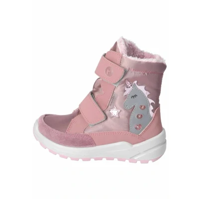Image of RICOSTA Annika Girls&#039; Winter Boots, Width: Medium, Loose Insole, Sympatex Flashing Light, Sucre Candy 320, 29 EU