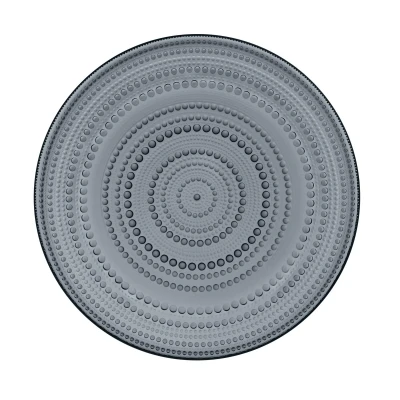 Image of Iittala Underplate Kastehelmi Dark Grey ø 31.5 cm