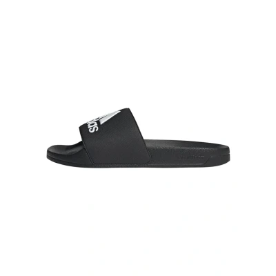 Image of adidas Performance Adilette Shower Unisex Pool slides for kids, Size: 3, Core black/footwear white Synthetics