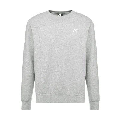 Image of Nike Sportswear CLUB CREW Unisex Sweatshirt, Size: 3XL, Grey heather/white