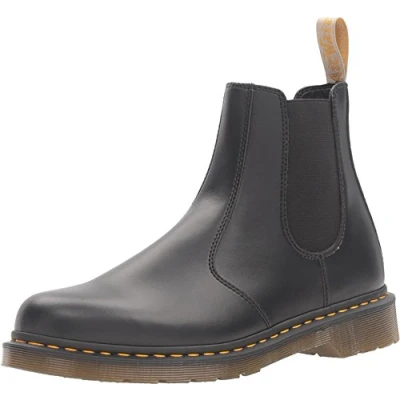 Image of Dr. Martens 2976 Chelsea Vegan Classic ankle boots, Size: 3, Black Imitation leather/ textile