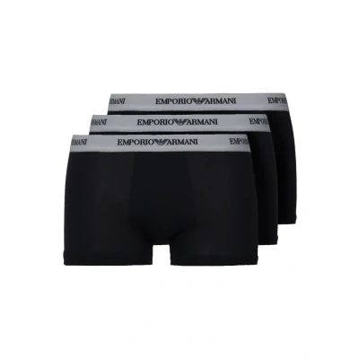 Image of Emporio Armani Men&#039;s Trunk (Pack of 3), Black (Nero 00120), L