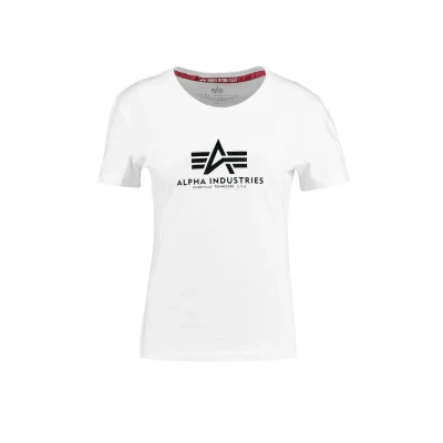 Image of Alpha Industries NEW Print Tshirt, Women&#039;s, Size: XL, White/metalgold