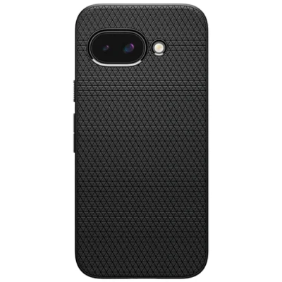 Image of Spigen Liquid Air Case Compatible with Google Pixel 9a [Soft] Matte Black