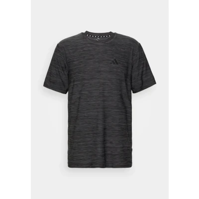 Image of adidas Performance Train Essentials Stretch Tshirt Sports Tshirt, Men&#039;s, Size: XS, Black/grey five