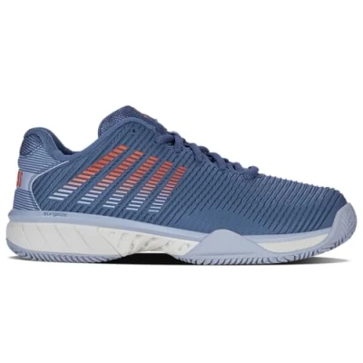 Image of K SWISS Hyper Express Clay court tennis shoes, Men&#039;s, Size: 8.5, Infinity arctic ice scarlet ibis shoes