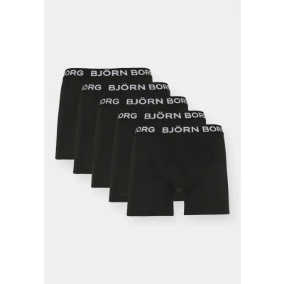 Image of Björn Borg Essential Boxer 5 PACK Pants, Men&#039;s, Size: Large, Black