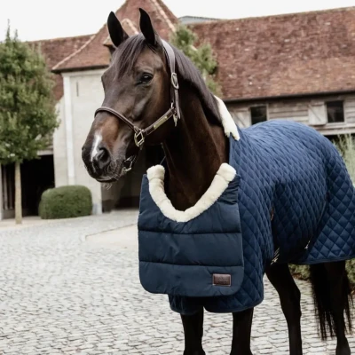 Image of Kentucky Horsewear Horse Bib Winter Navy Equestrian