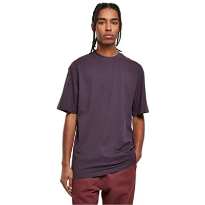 Image of Urban Classics TALL Basic Tshirt, Men&#039;s, Size: 4XL, Purplenight